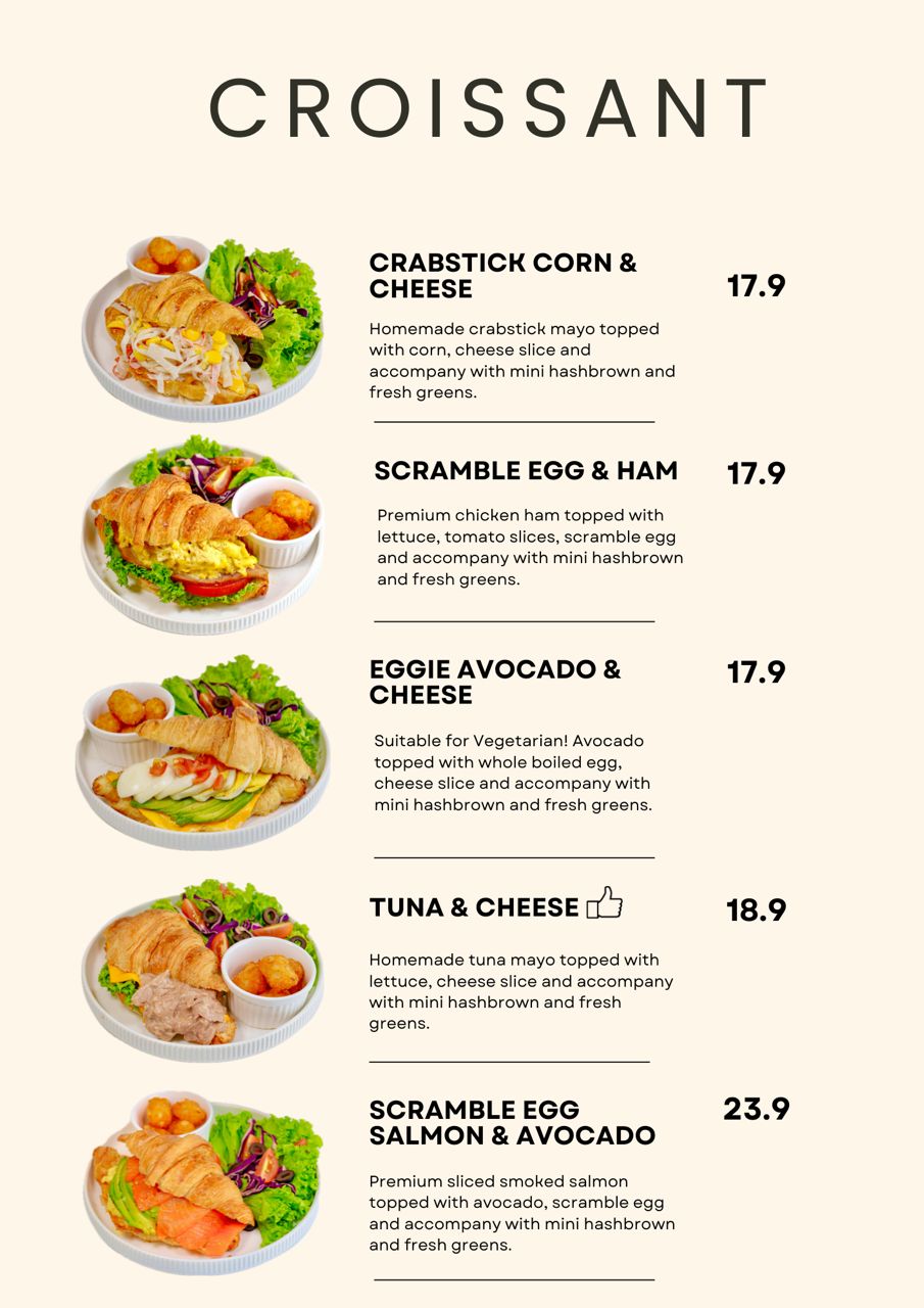 Hou Hou Sandwich Bar — Menu, Pulau Pinang