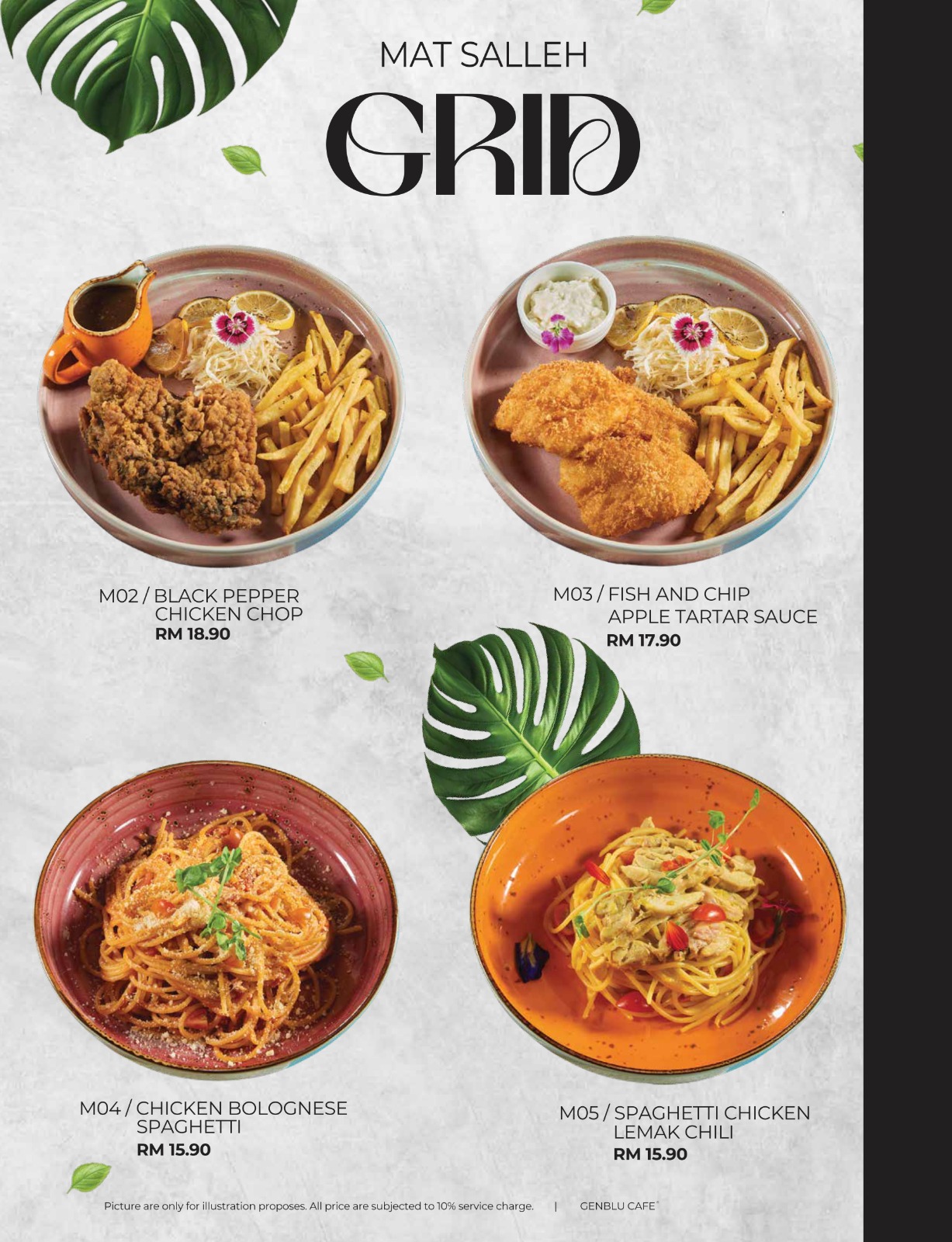 GENBLU CAFE AUTO CITY — Menu, Perai, Pulau Pinang