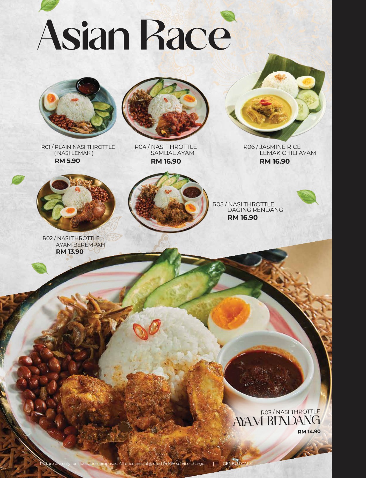 GENBLU CAFE AUTO CITY — Menu, Perai, Pulau Pinang