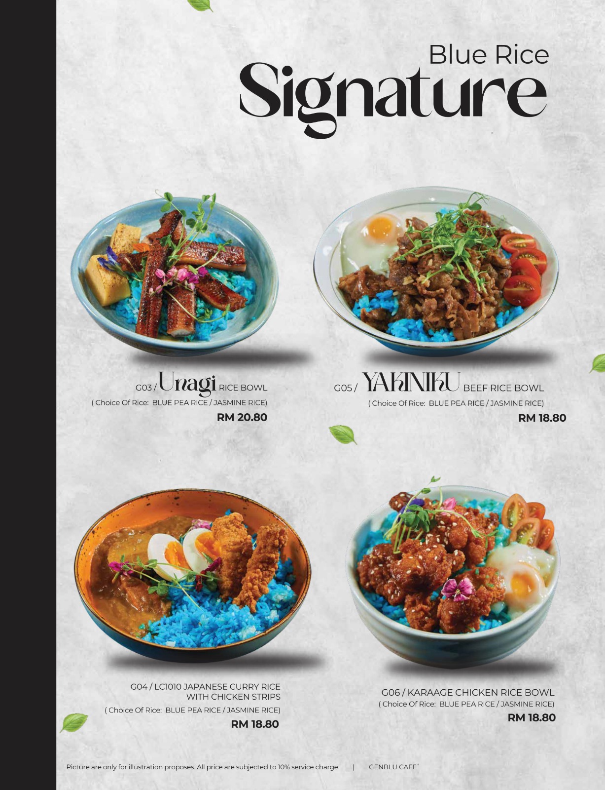 GENBLU CAFE AUTO CITY — Menu, Perai, Pulau Pinang