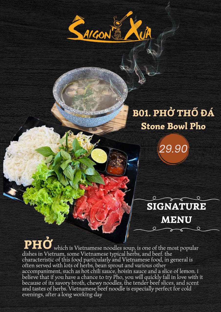Saigon Xua — Menu, Perai, Pulau Pinang