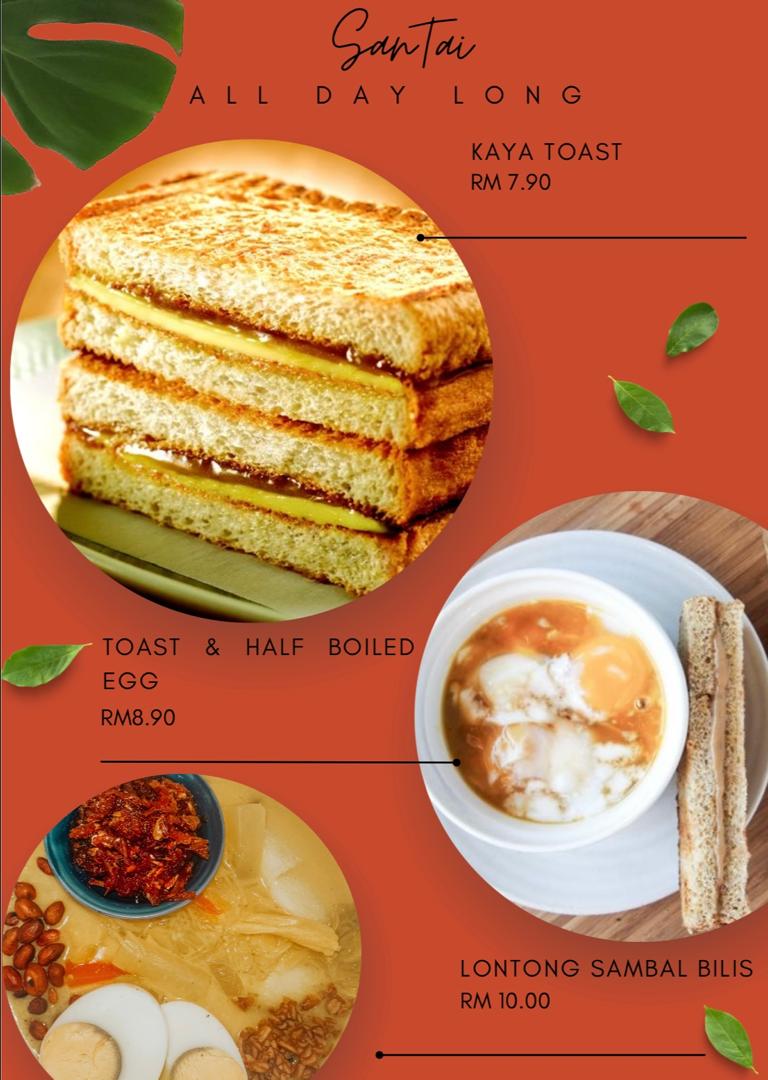 SanTai — Menu, Bandar Cassia, Pulau Pinang