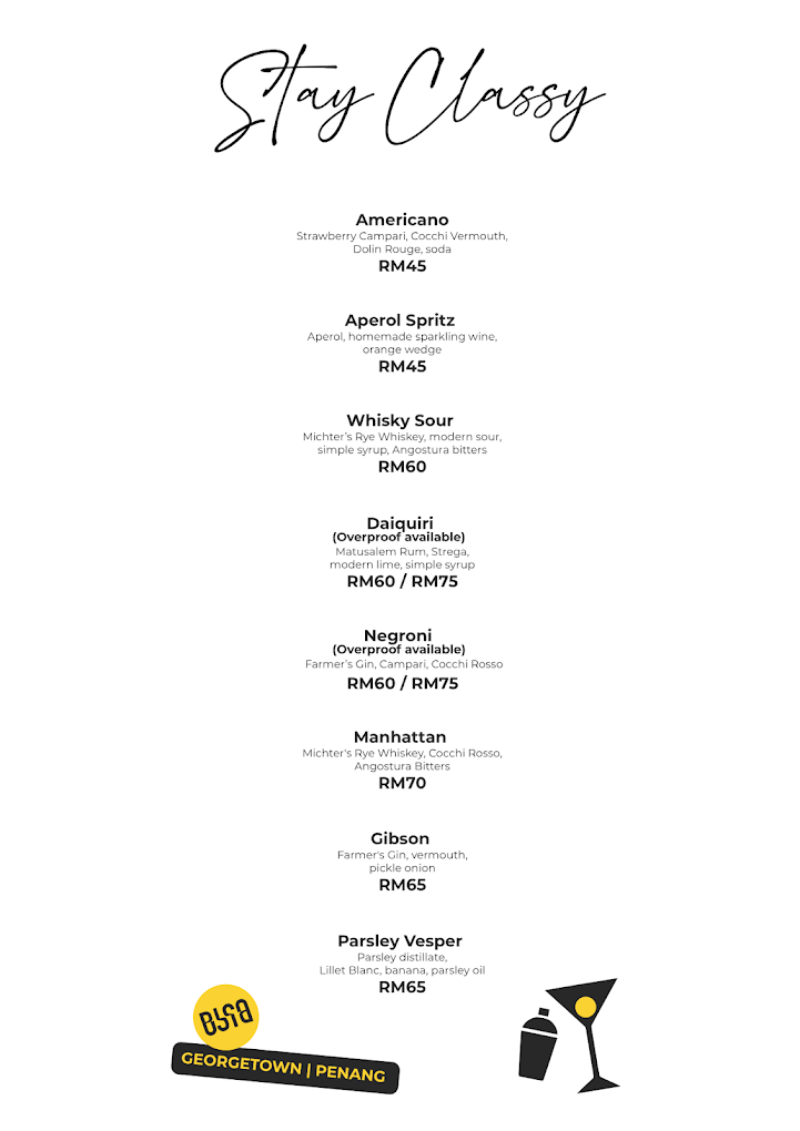 Biso.pg — Menu, George Town, Pulau Pinang
