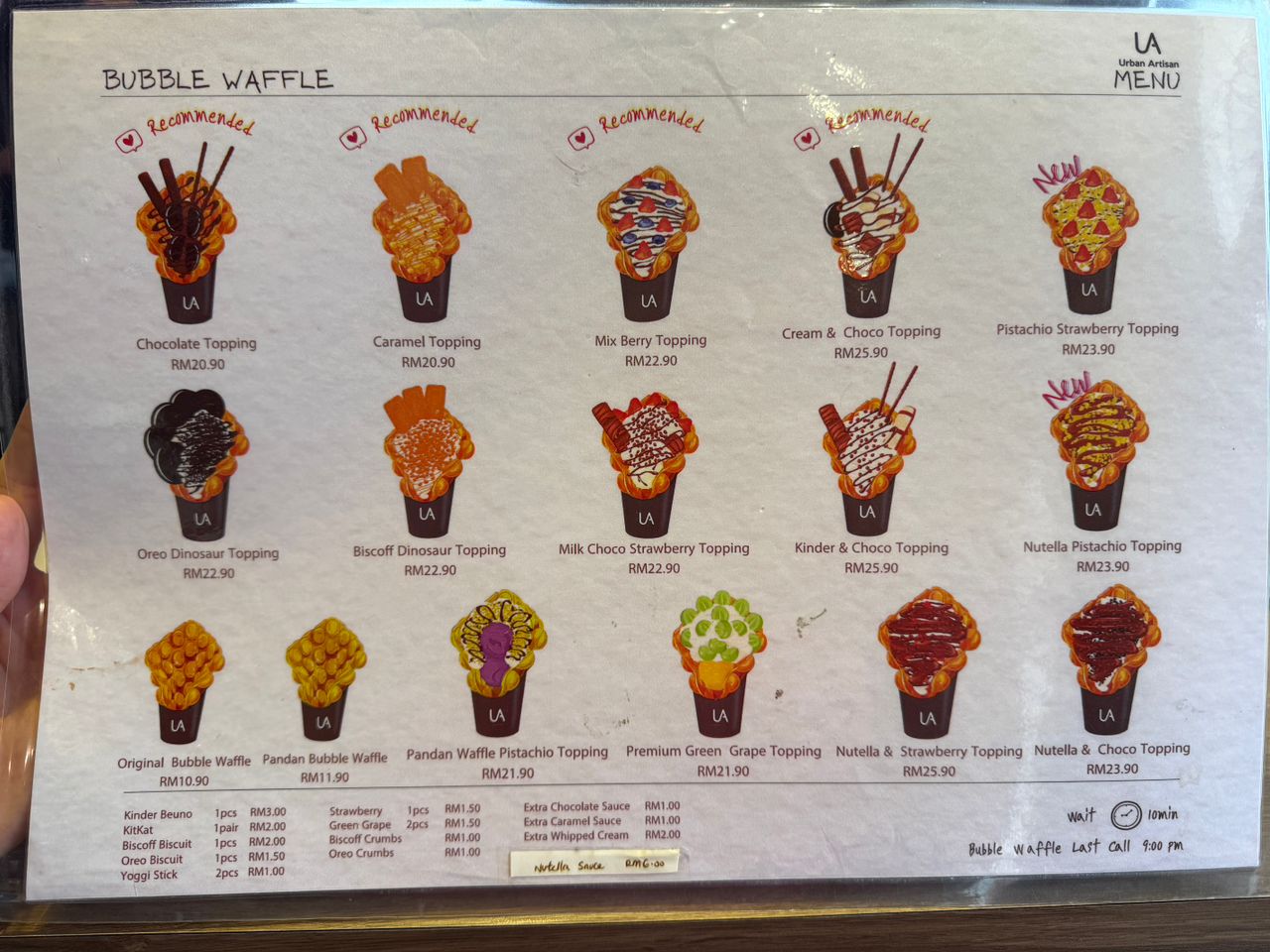 Urban Artisan Cafe — Menu, George Town, Pulau Pinang