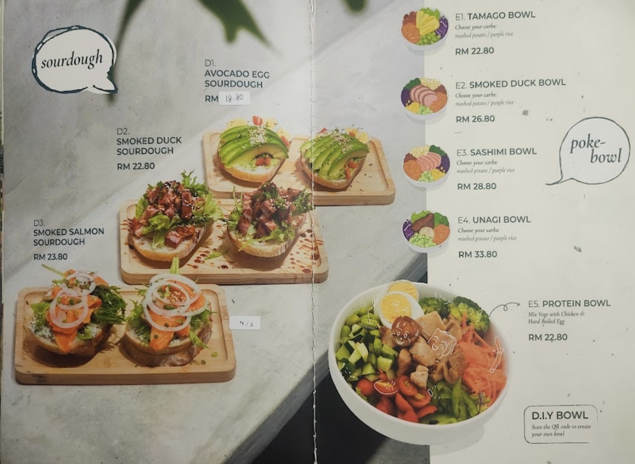Leafy Lane cafe — Menu, George Town, Pulau Pinang