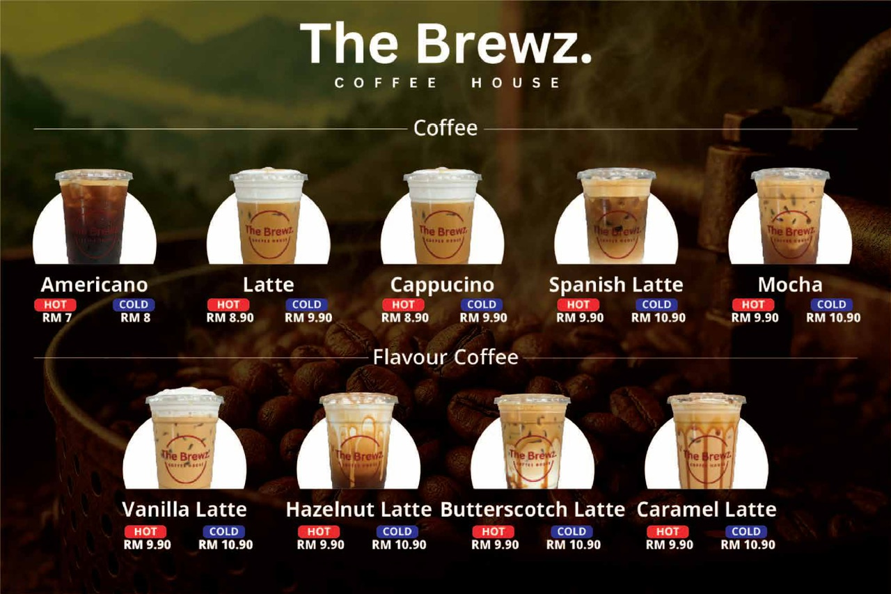 The Brewz. Coffee House — Menu, Simpang Ampat, Pulau Pinang