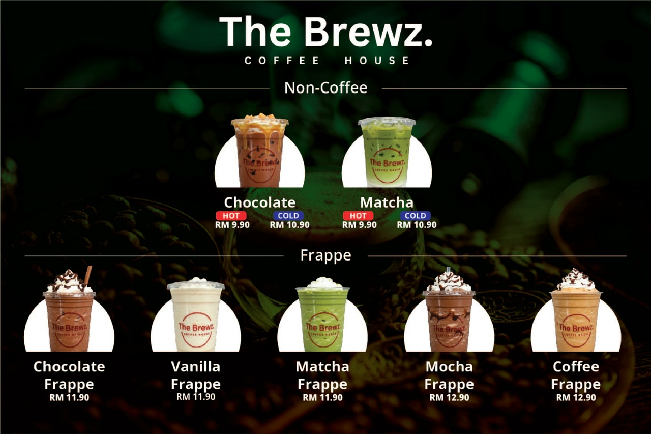 The Brewz. Coffee House — Menu, Simpang Ampat, Pulau Pinang