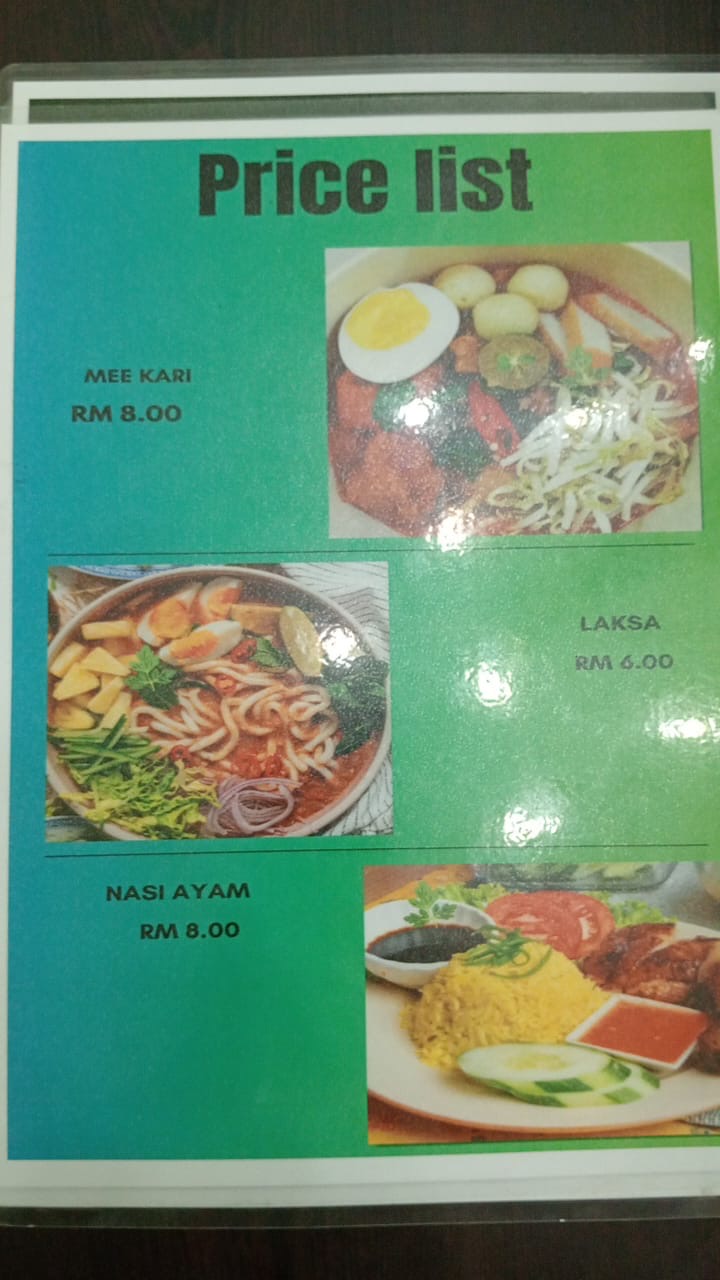 HAYATI KAFE — Menu, KEPALA BATAS, Pulau Pinang