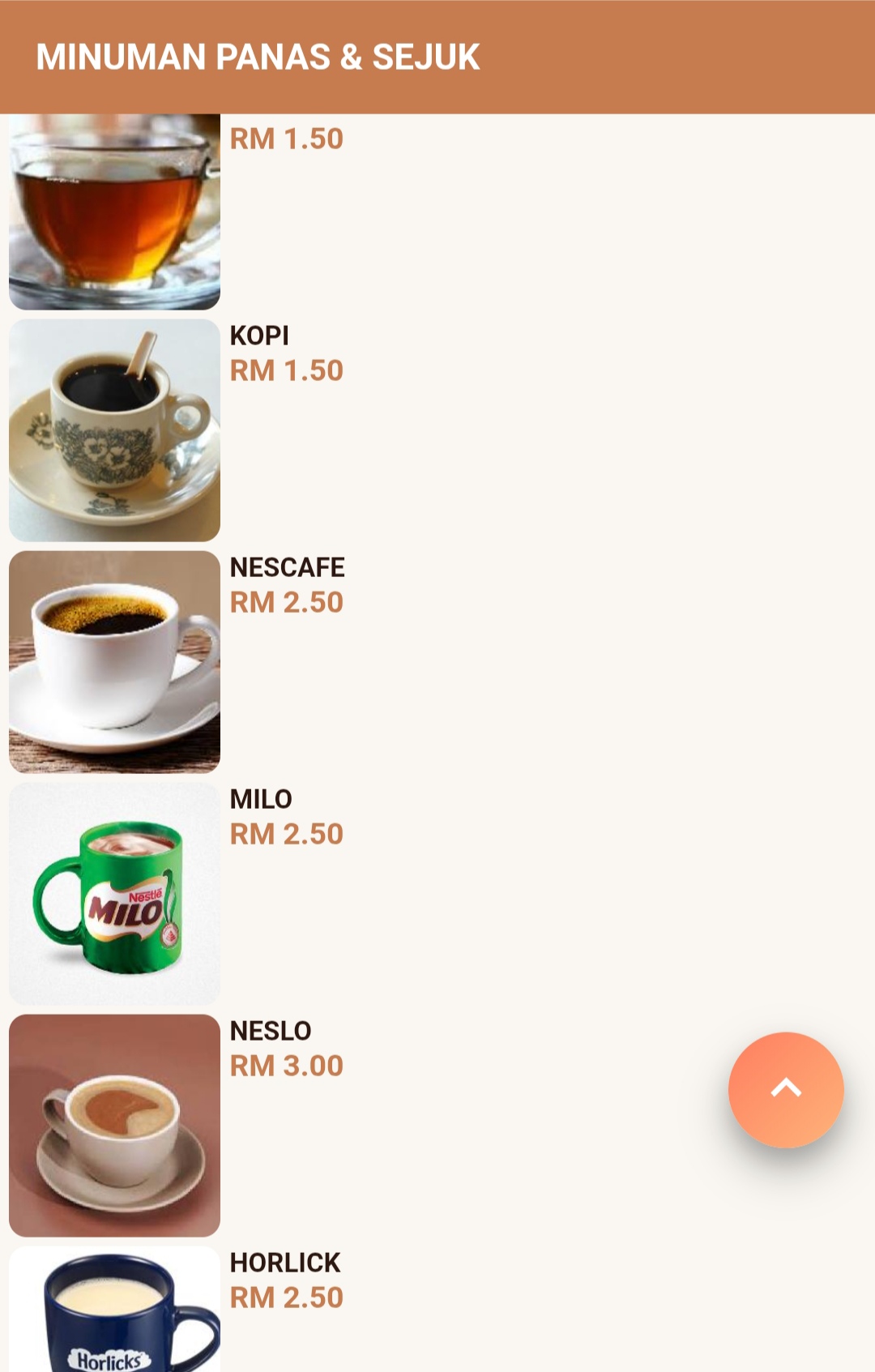 SINAR INDAH CAFE — Menu, Bukit Mertajam, Pulau Pinang