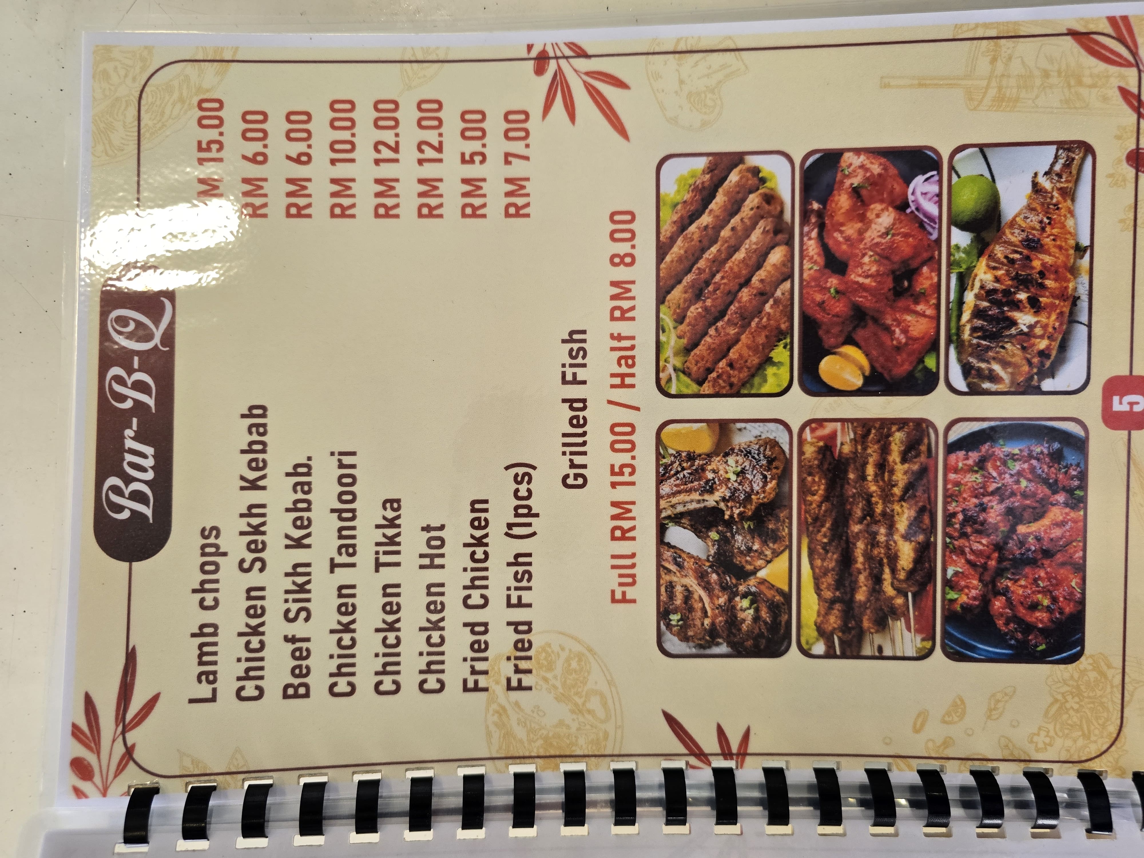 NASI KANDAR AMIRAH — Menu, KEPALA BATAS, Pulau Pinang
