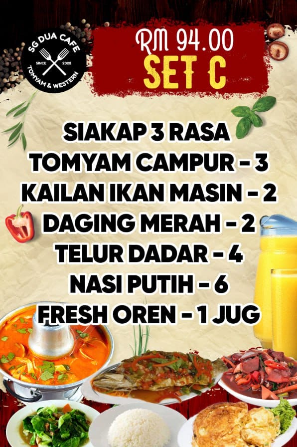 SUNGAI DUA CAFE — Menu, BUTTERWORTH, Pulau Pinang
