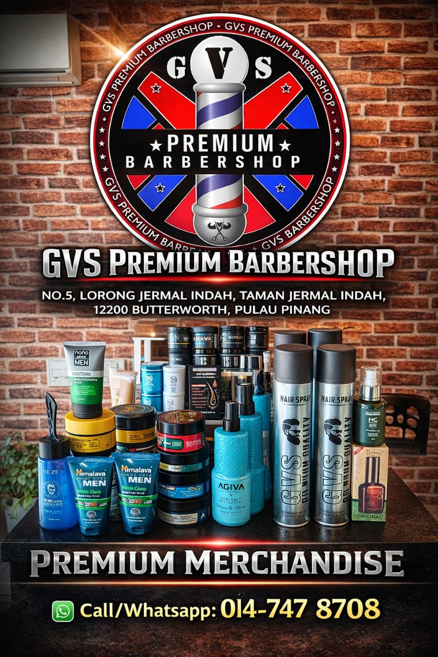 GVS PREMIUM BARBERSHOP — Menu, BUTTERWORTH, Pulau Pinang