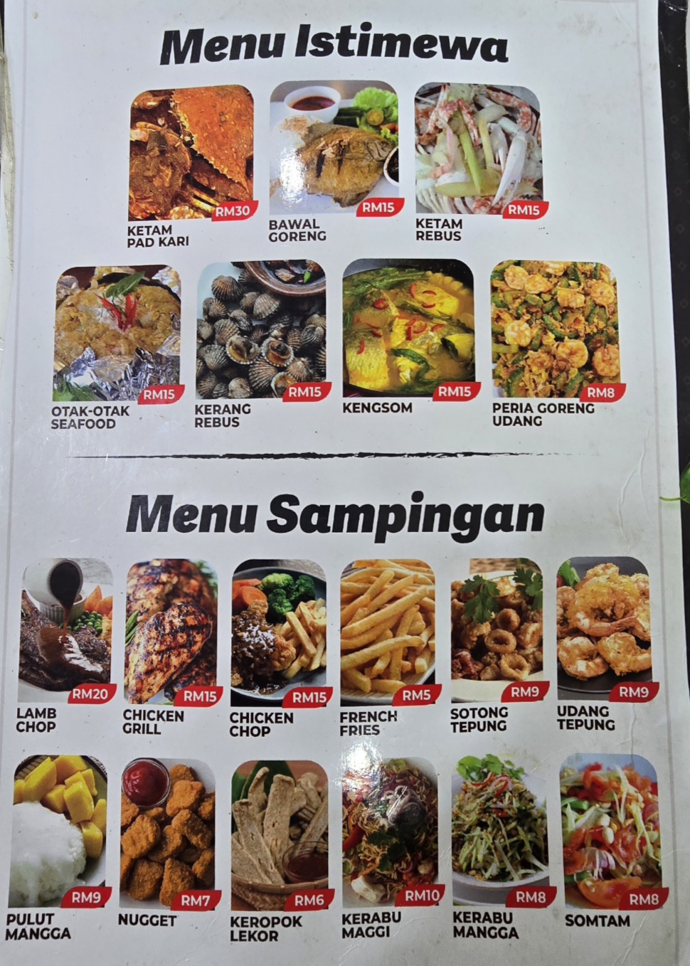 BAGUS THAI KITCHEN — Menu, PERMATANG PAUH, Pulau Pinang