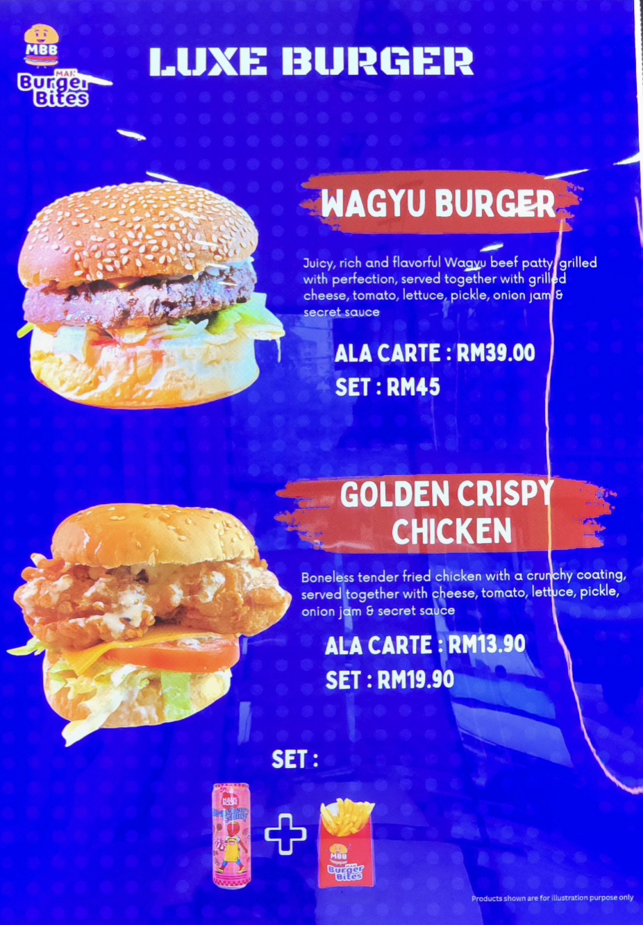 Man Burger Bites — Menu, PERDA, Pulau Pinang