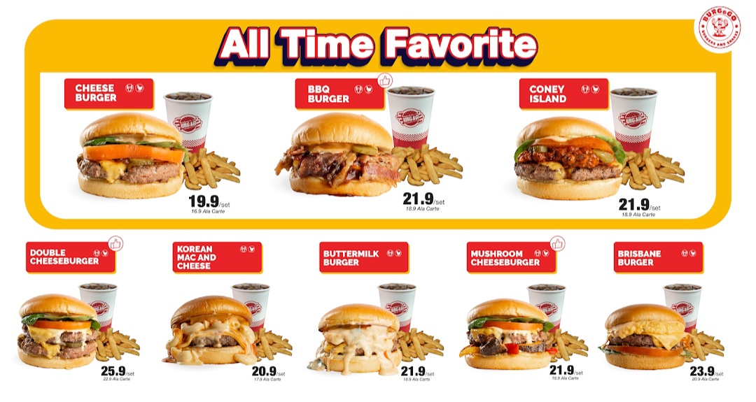 BURG & GO — Menu, BUKIT MERTAJAM, Pulau Pinang