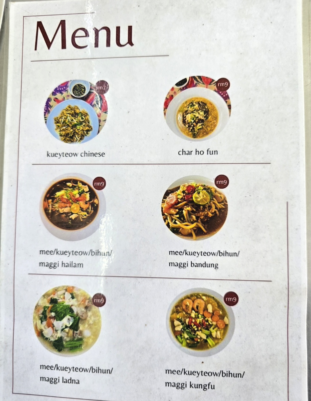 RESTORAN CHE ABANG KARI KEPALA IKAN BERTAM PUTRA — Menu, KEPALA BATAS, Pulau Pinang