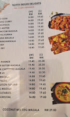 Sri Ananda Bahwan Restaurant — Menu, George Town, Pulau Pinang