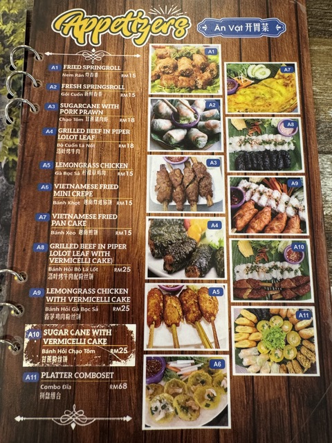 Viet Garden — Menu, George Town, Pulau Pinang