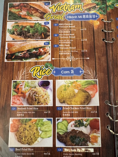 Viet Garden — Menu, George Town, Pulau Pinang