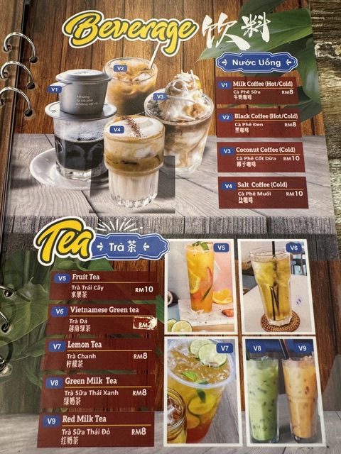 Viet Garden — Menu, George Town, Pulau Pinang