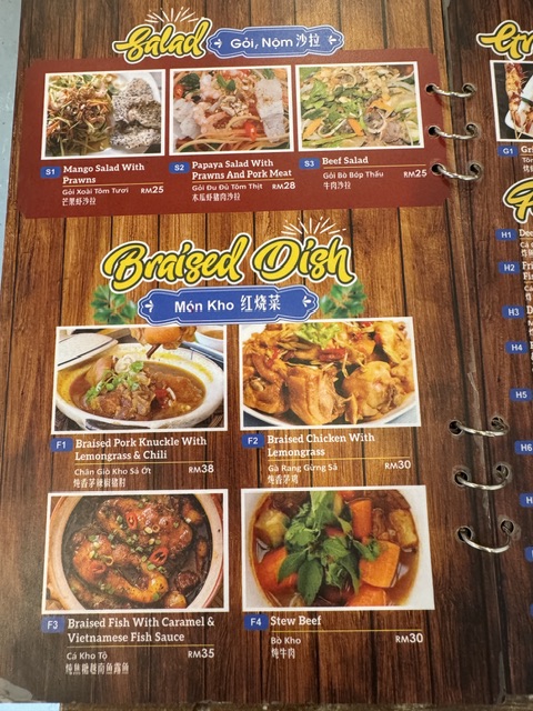 Viet Garden — Menu, George Town, Pulau Pinang