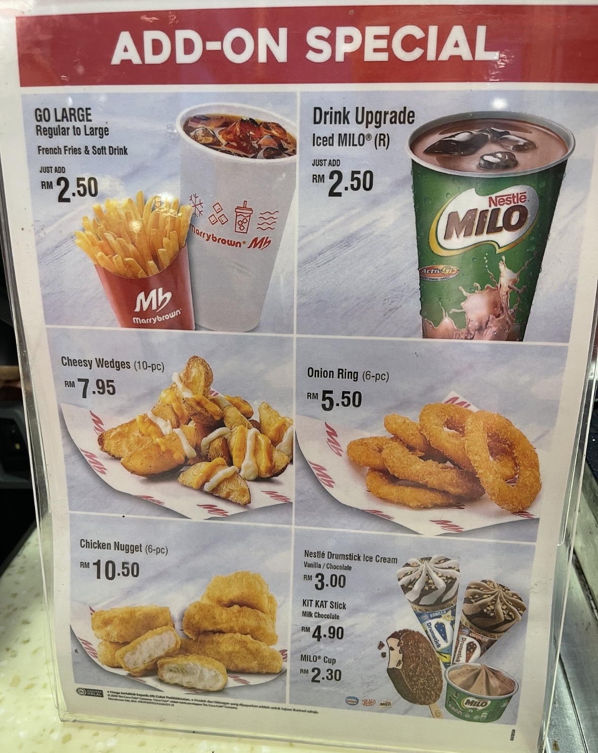 Marrybrown Penang Hill — Menu, Bukit Bendera, Pulau Pinang