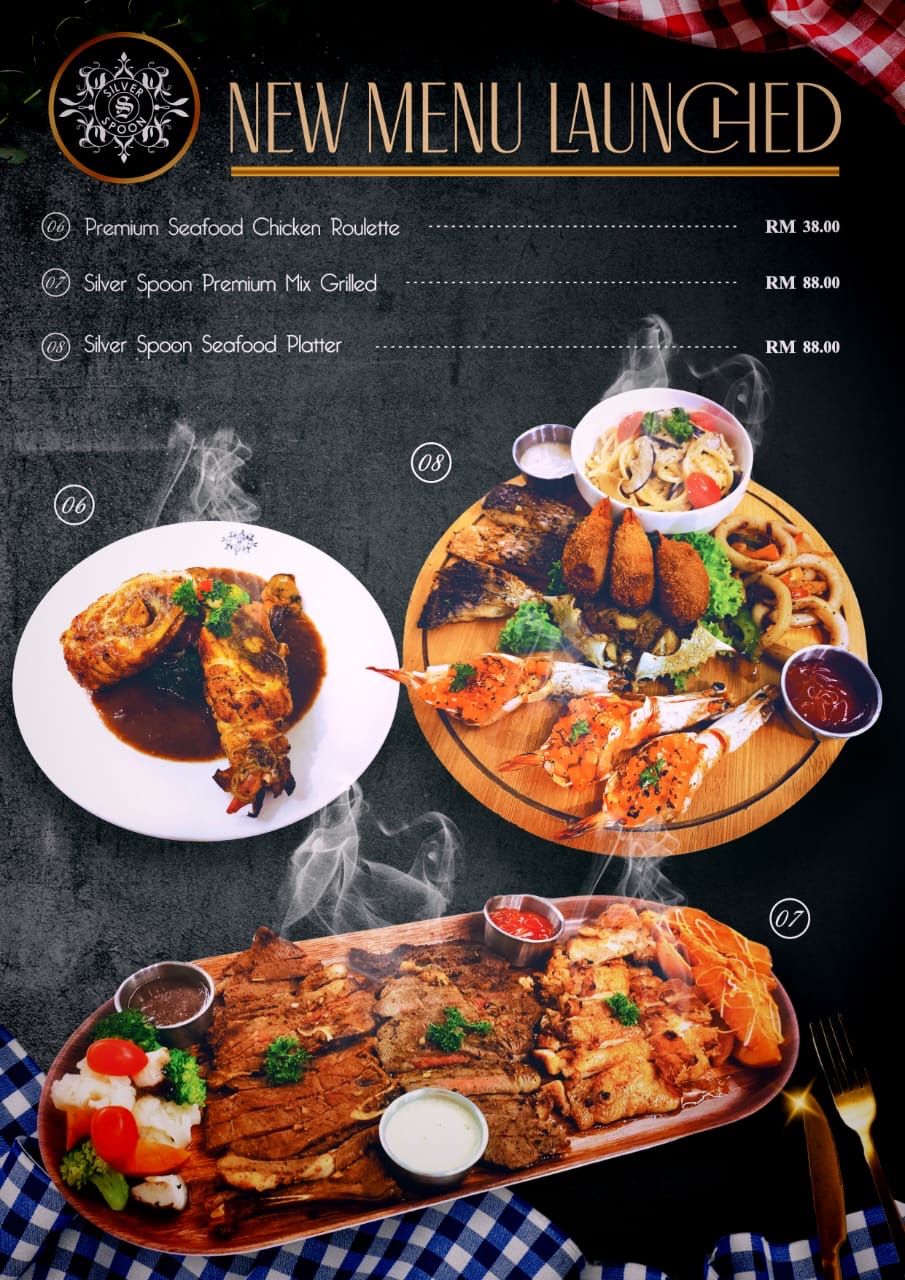 Silver Spoon Cuisine — Menu, George Town, Pulau Pinang