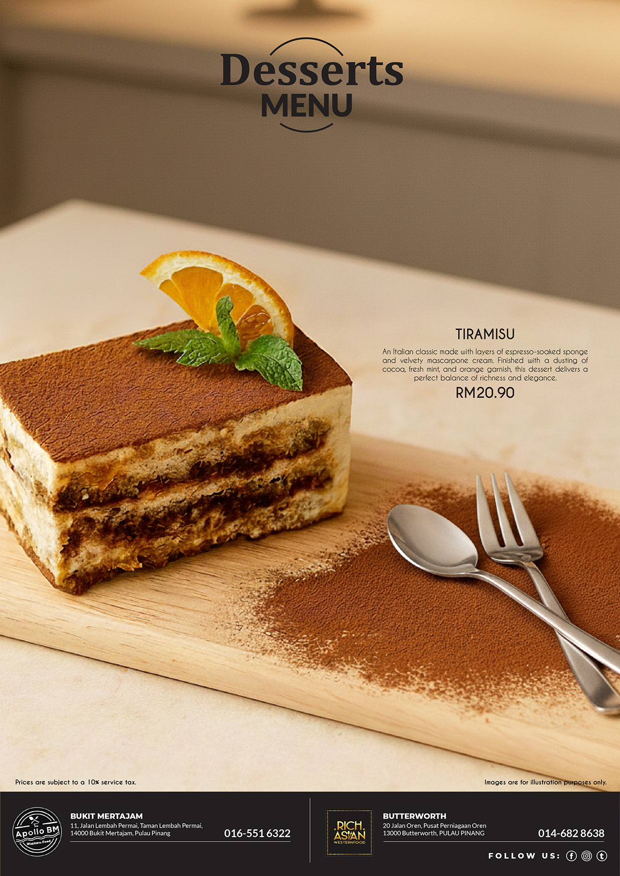 Apollo BM Western Food — Menu, Bukit Mertajam, Pulau Pinang