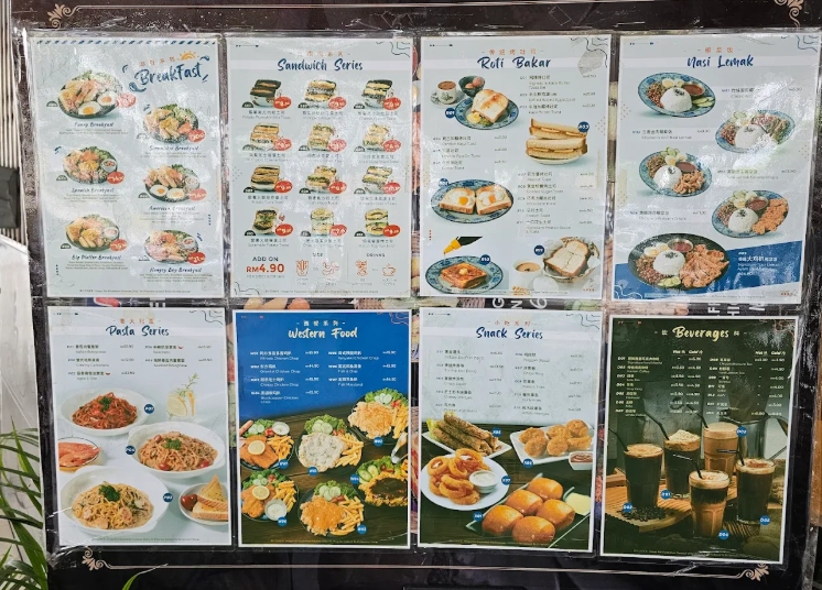 HUNGRY BOY — Menu, George Town, Pulau Pinang