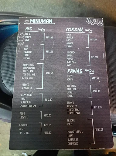 Sudin Corner — Menu, Ayer Itam, Pulau Pinang