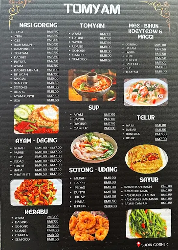 Sudin Corner — Menu, Ayer Itam, Pulau Pinang