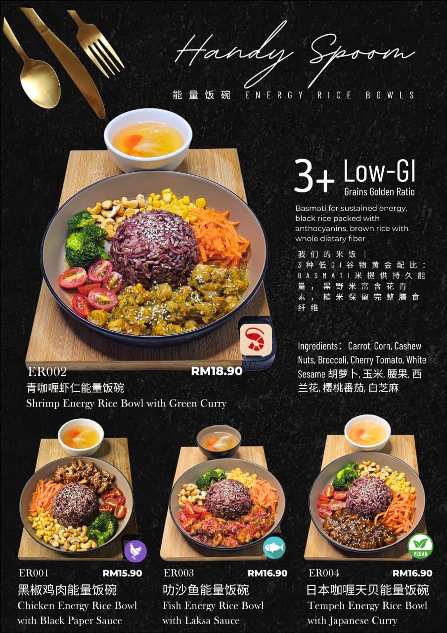 Handy Spoon — Menu, George Town, Pulau Pinang