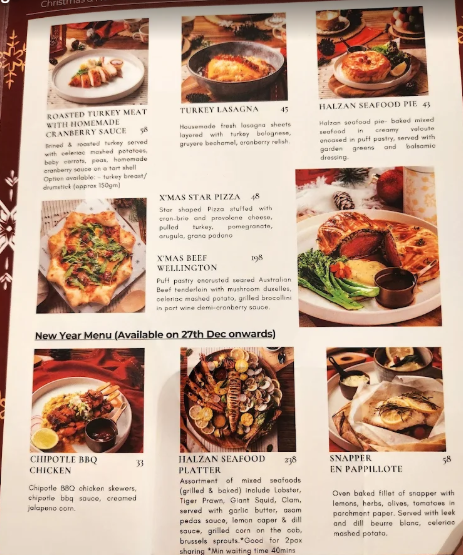 Halzan Penang — Menu, George Town, Pulau Pinang