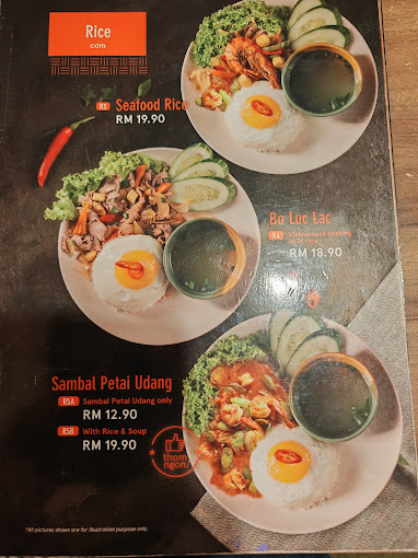 Saigon Bowl — Menu, George Town, Pulau Pinang