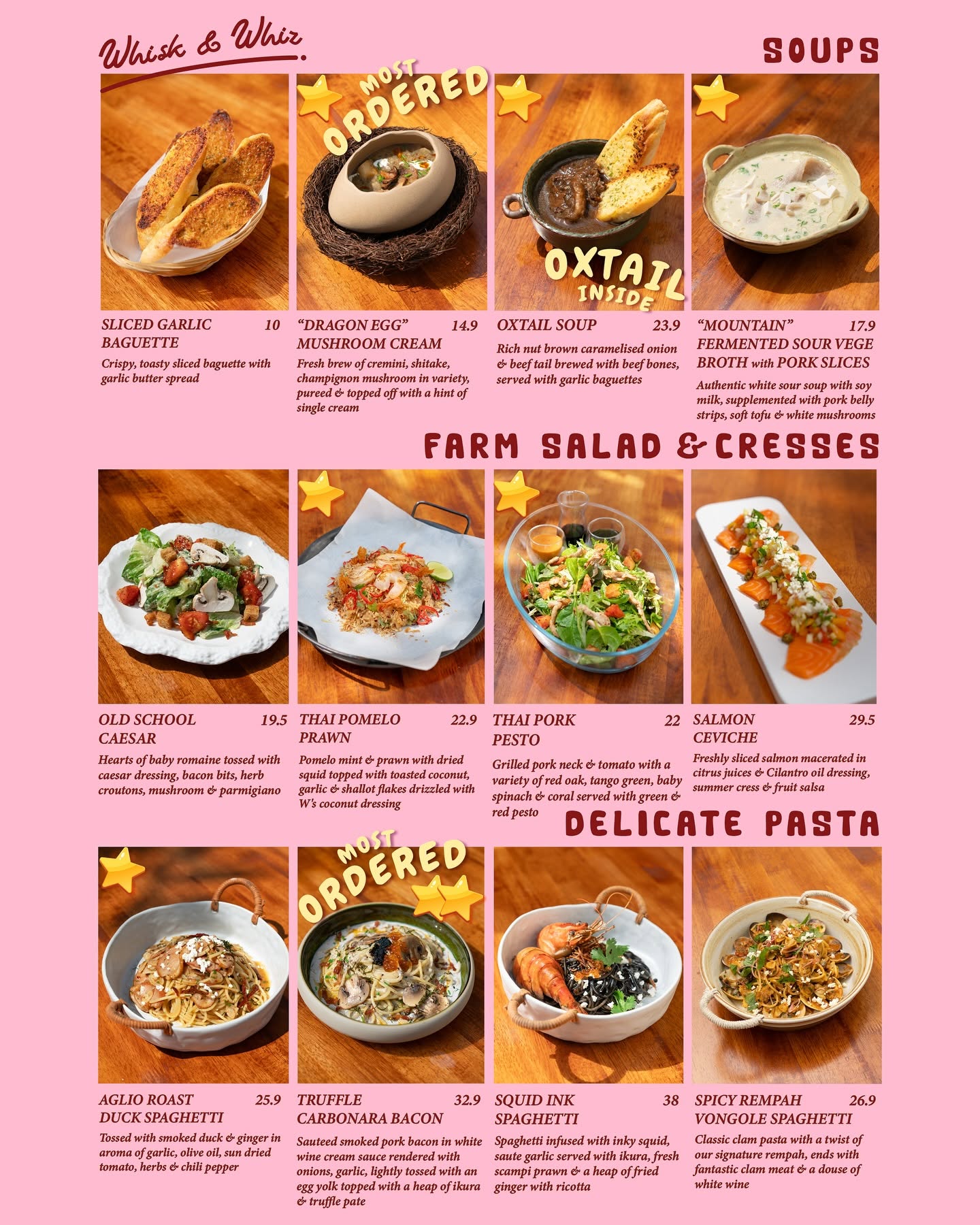 Whisk & Whiz Cafe Bistro — Menu, George Town, Pulau Pinang
