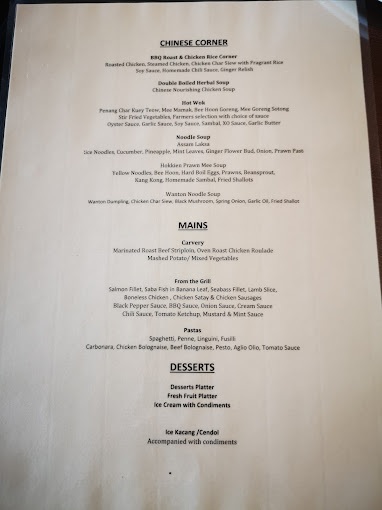 Sarkies — Menu, George Town, Pulau Pinang