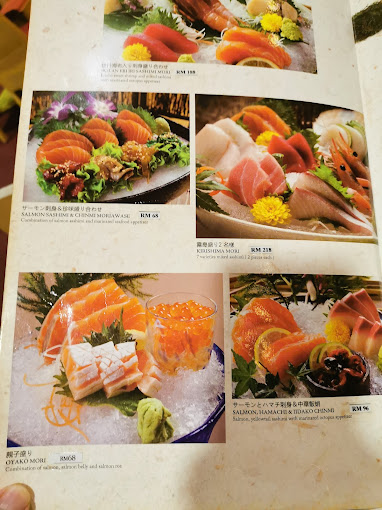 Kirishima Japanese Restaurant — Menu, George Town, Pulau Pinang