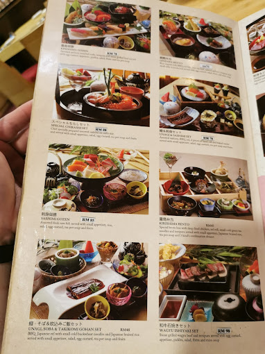 Kirishima Japanese Restaurant — Menu, George Town, Pulau Pinang