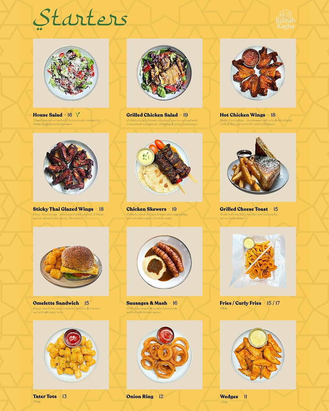 Rumah Kacha — Menu, George Town, Pulau Pinang