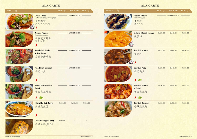 Bibik's Kitchen Nyonya Cuisine — Menu, George Town, Pulau Pinang