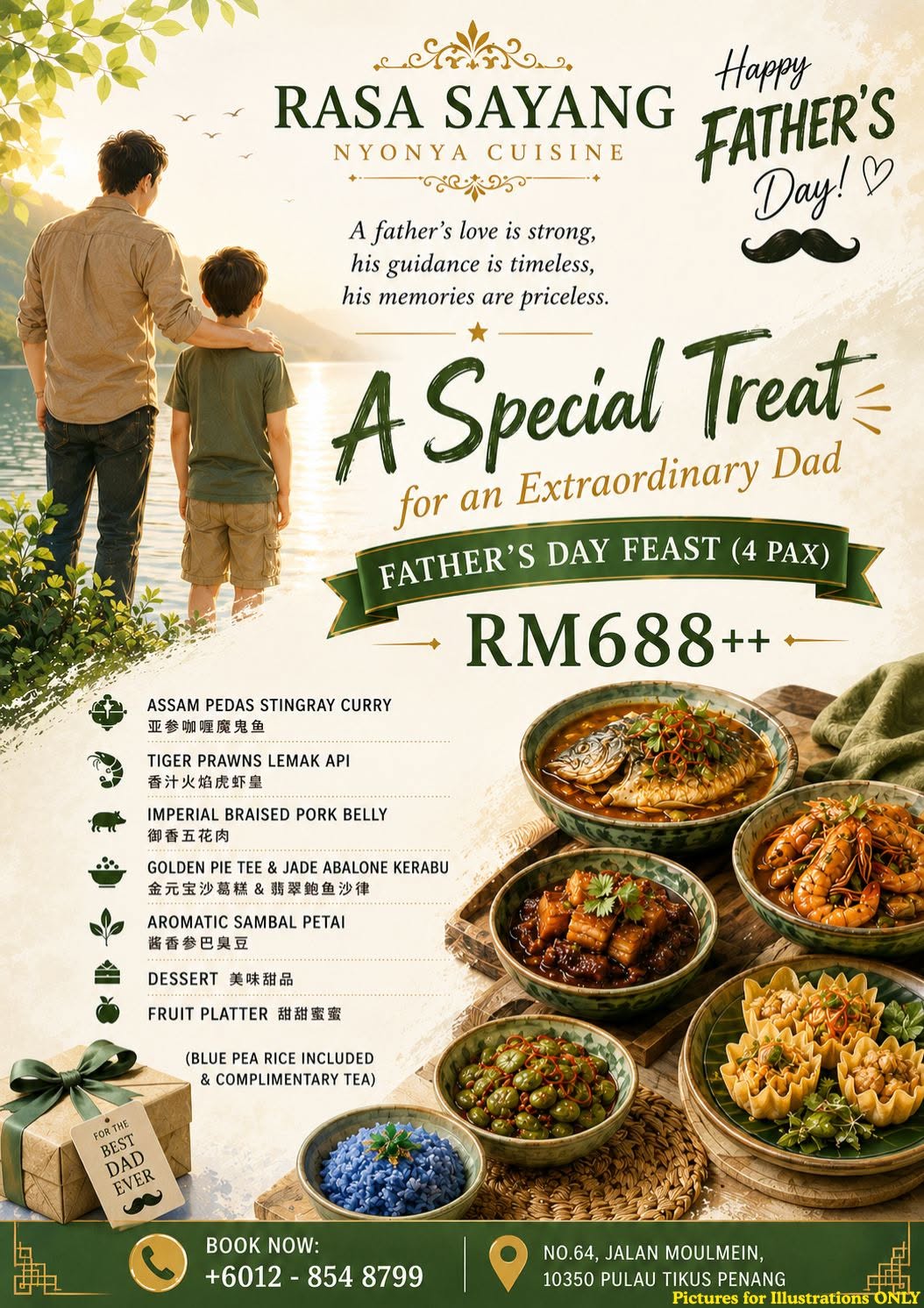 RASA SAYANG NYONYA CUISINE — Menu, George Town, Pulau Pinang