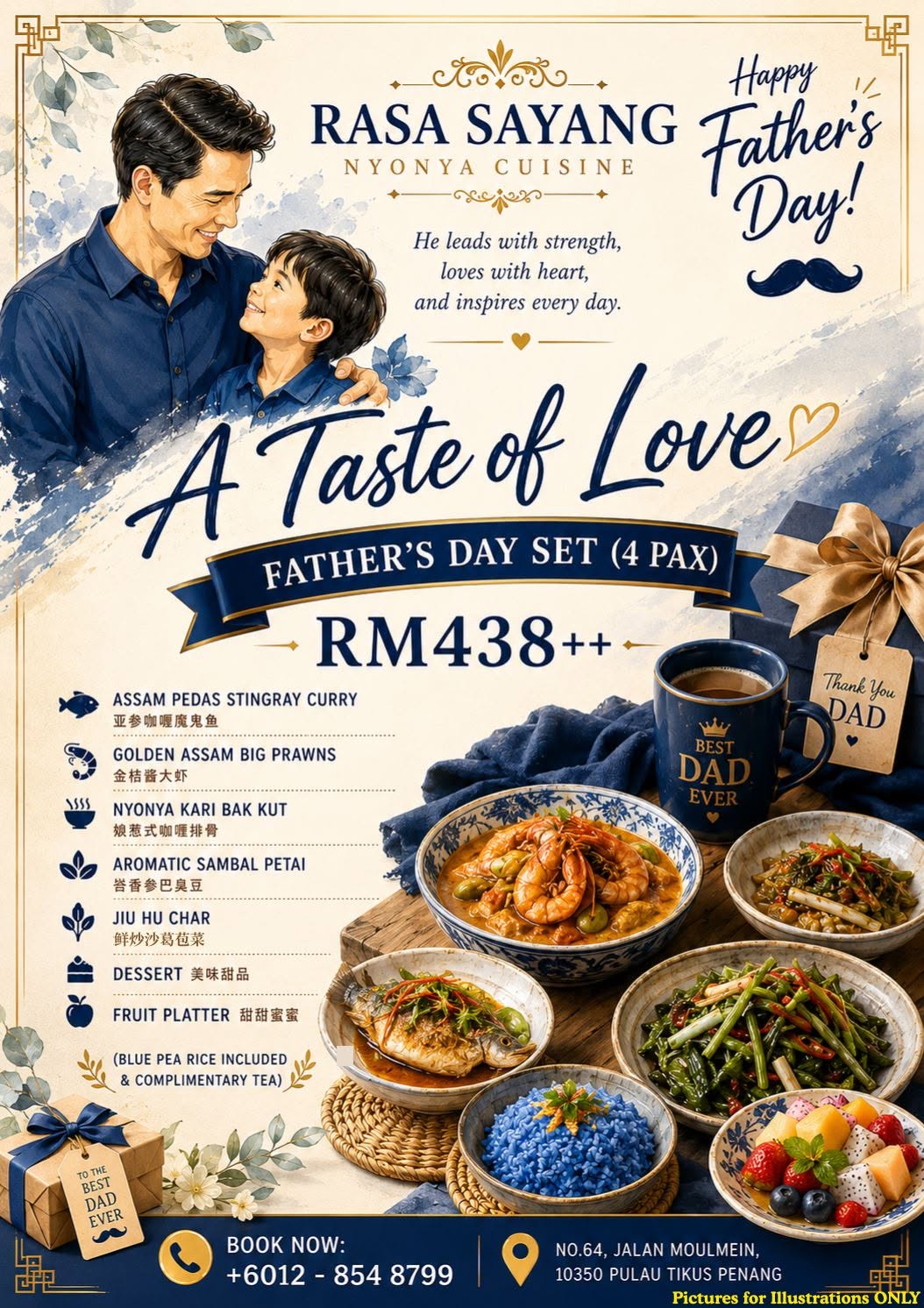 RASA SAYANG NYONYA CUISINE — Menu, George Town, Pulau Pinang