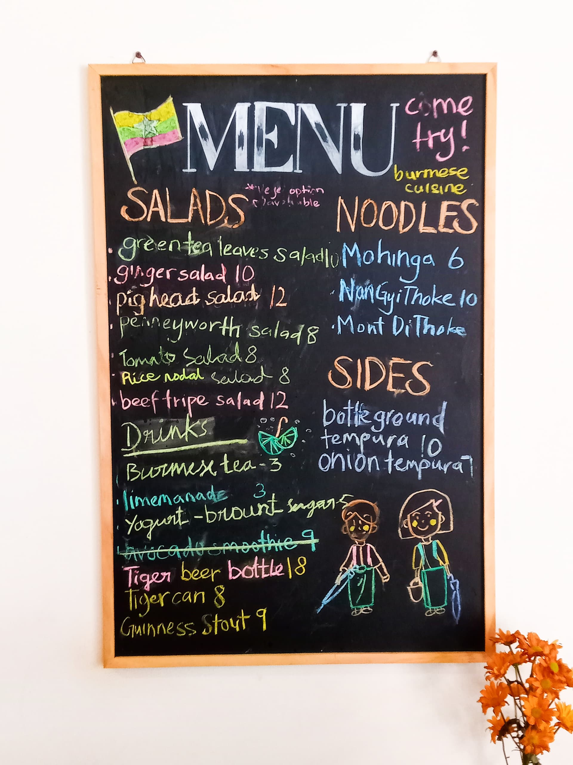 Mingalarpar — Menu, George Town, Pulau Pinang