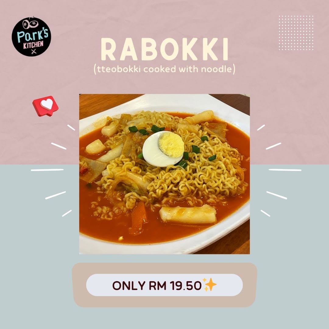 Park's kitchen Korean restaurant — Menu, George Town, Pulau Pinang