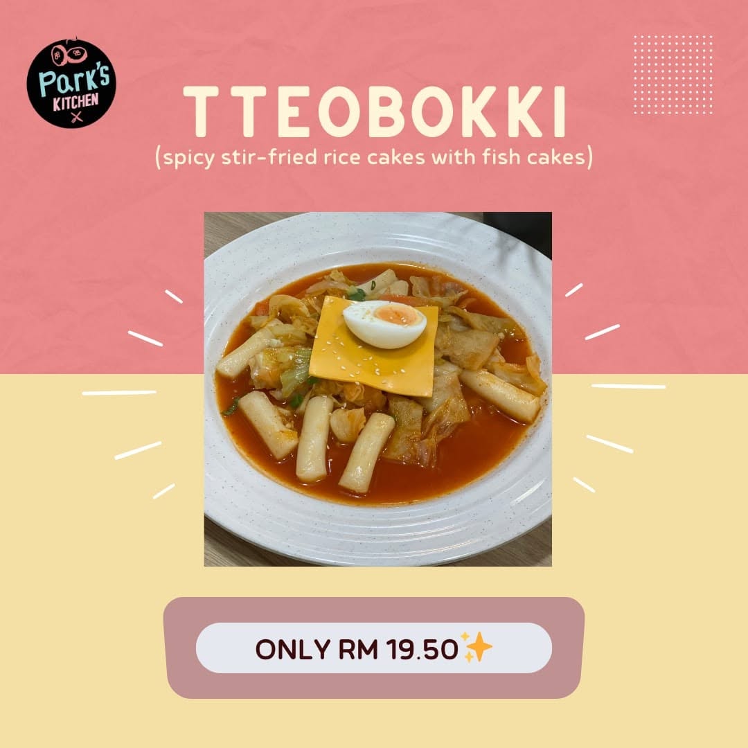Park's kitchen Korean restaurant — Menu, George Town, Pulau Pinang