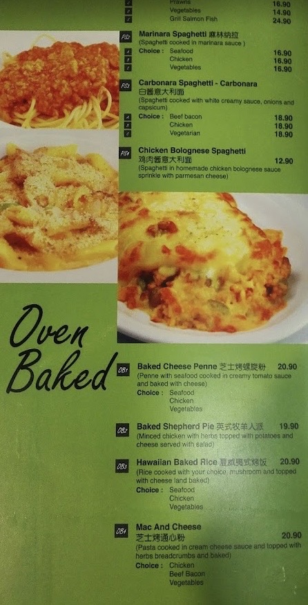 Karen Kitchen — Menu, George Town, Pulau Pinang