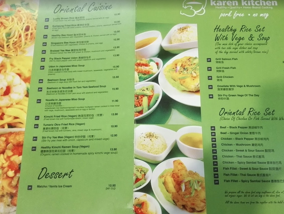 Karen Kitchen — Menu, George Town, Pulau Pinang
