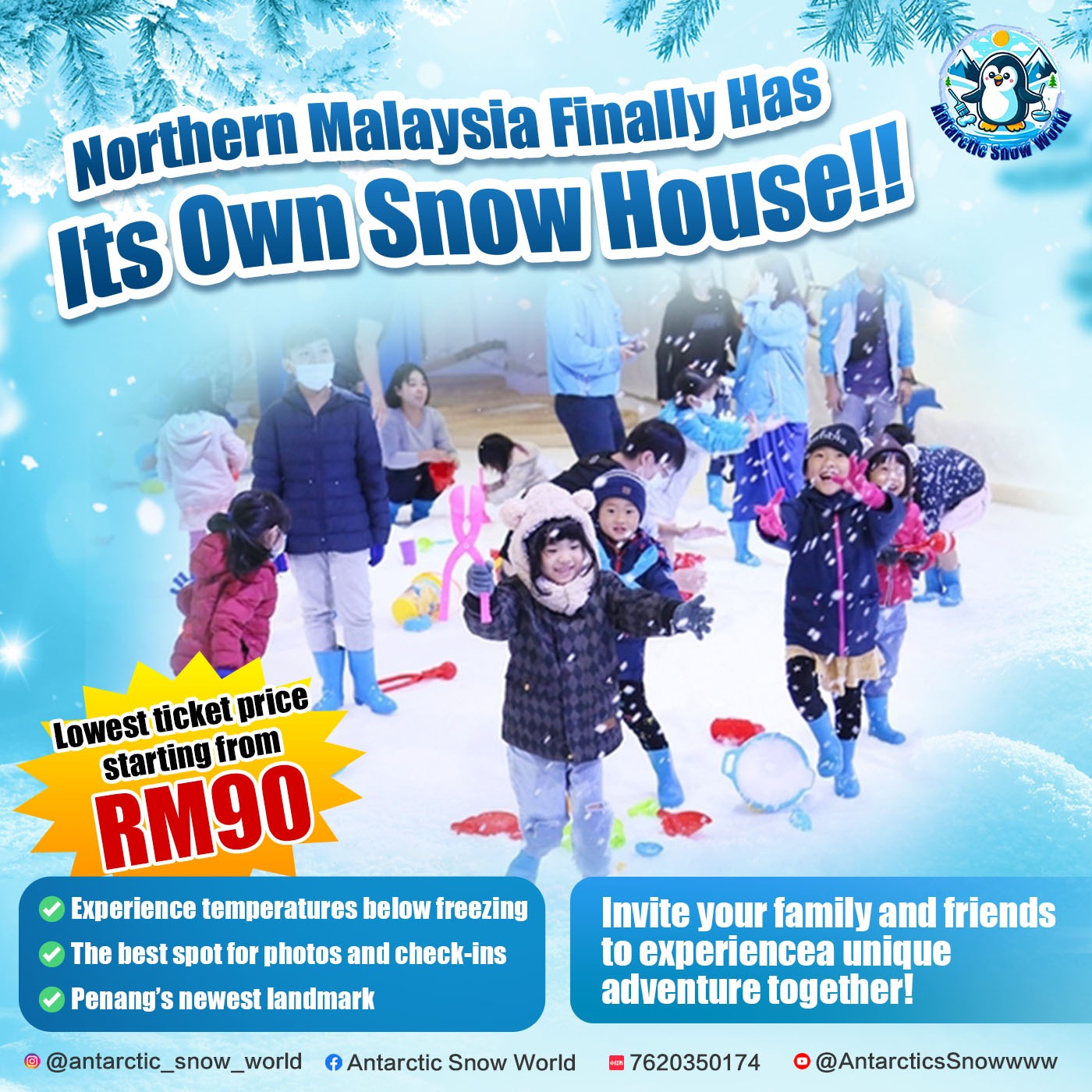 Antarctic Snow World — Menu, Tanjung Tokong, Pulau Pinang