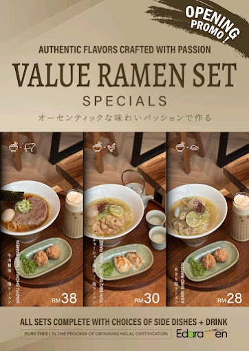 Edaramen — Menu, George Town, Pulau Pinang