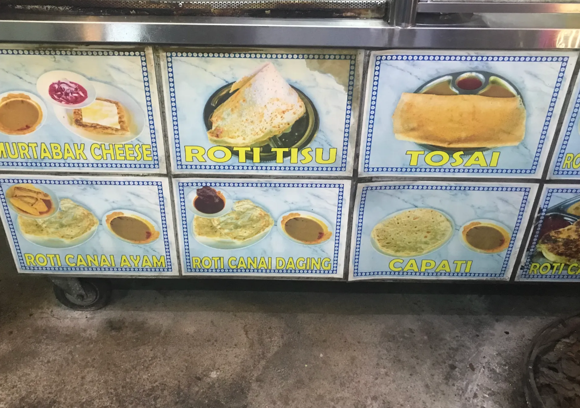 Roti Canai Rizqi — Menu, George Town, Pulau Pinang
